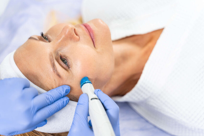 facial with extractions in Frisco, TX